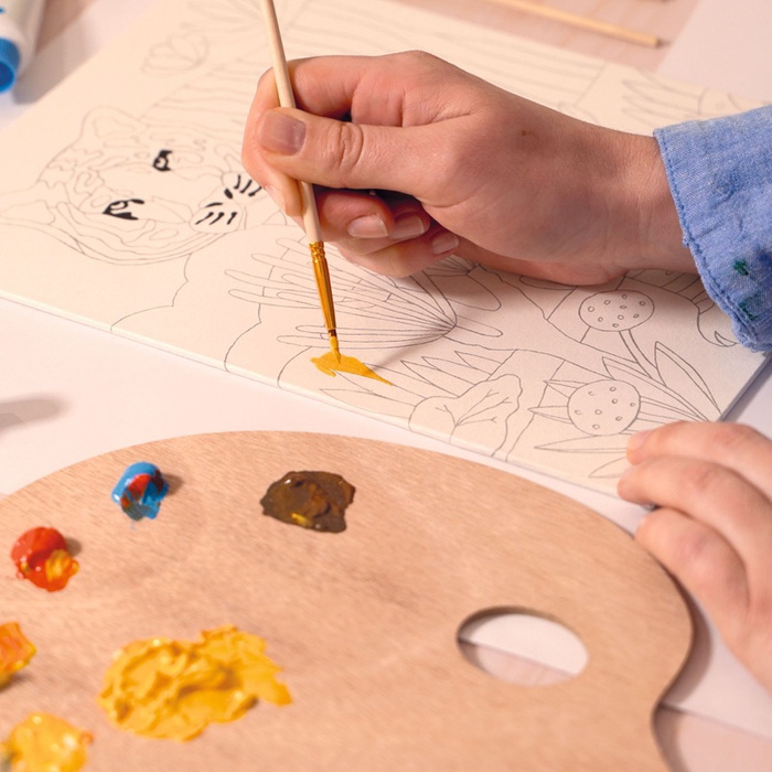 Zestaw artystyczny dla dorosłych Tygrys w zaroślach Atelier Grands Augustins Atelier 22 Djeco GA10022