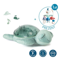 Lampka i Pozytywka 2w1 Żółw podwodny zielony Projektor Cloud b® CLTT-9001-GR Tranquil Turtle