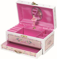 Baletnica, pozytywka dla dzieci z szufladką i lusterkiem