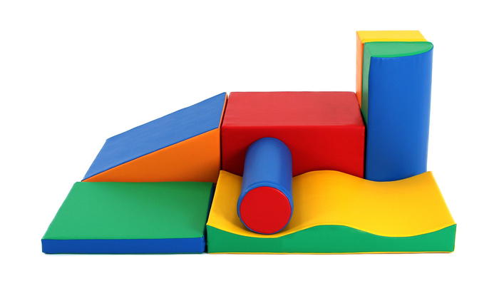 Klocki piankowe duże IGLU Soft Play Discoverer wielokolorowy SET_34_01 domowy plac zabaw