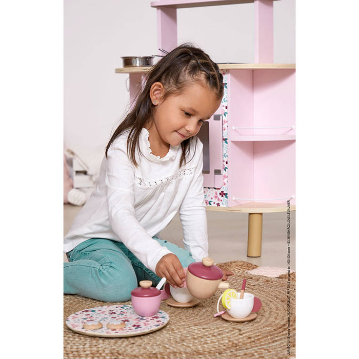 Drewniany zestaw do herbaty Twist Janod J06631 odgrywanie ról