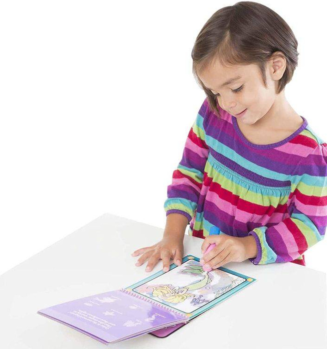 Wodna kolorowanka Water Wow Bajkowe księżniczki 19415 - Melissa & Doug, książeczki wielokrotnego użytku