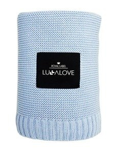 Duży koc bambusowy Baby blue LL3097-Lullalove, kocyki dla dzieci