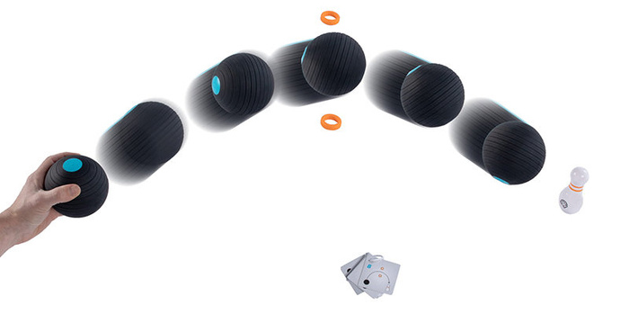 Podkręcona Kula zestaw do kręgli Curve Bowl Fat Brain Toys FA271-1