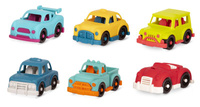 Zestaw 6 małych autek Happy Cruisers B.toys BX2265Z