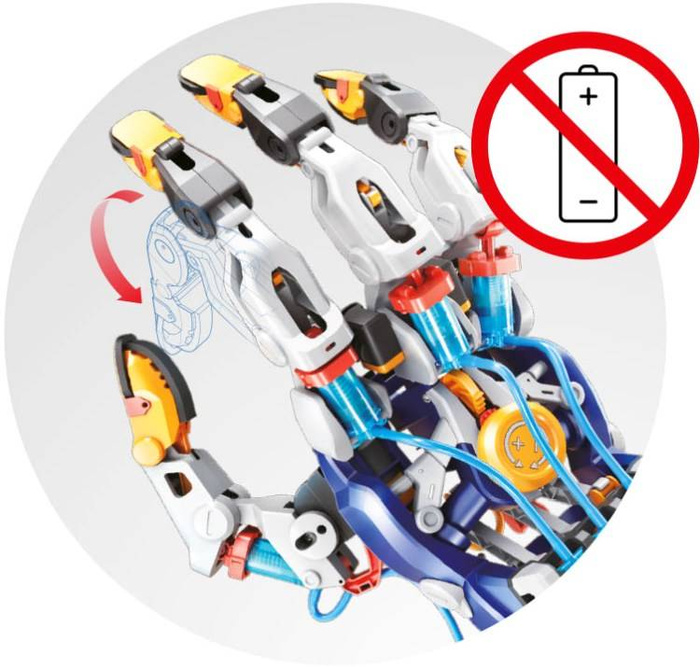 Nauka i zabawa dla dzieci Hydrauliczna ręka cyborga 7508-Buki