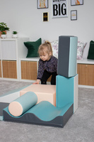 Klocki piankowe IGLU Soft Play Discoverer pastelowy SET_34_02 domowy plac zabaw