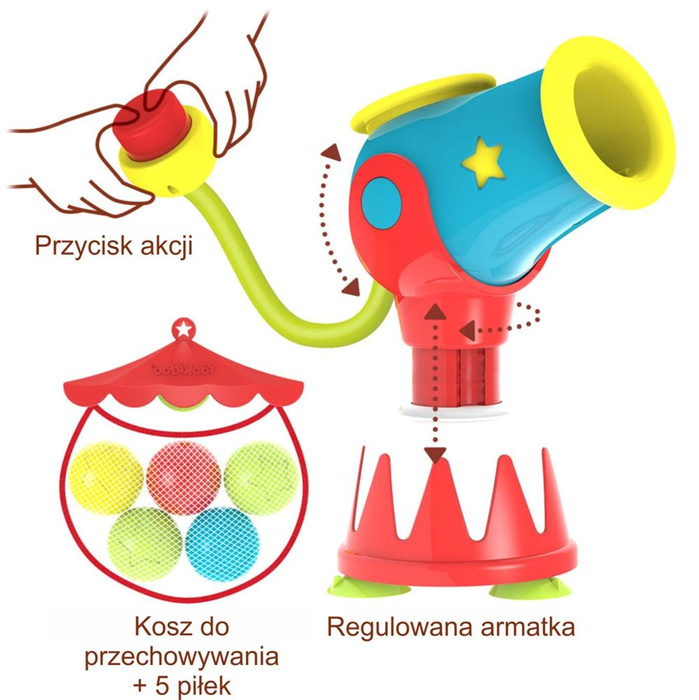 Armatka wodna Zabawka do kąpieli dla dzieci Yookidoo YO40215___OF