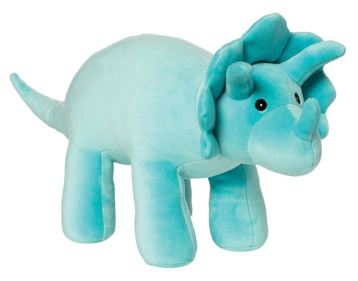 Pluszak dinozaur Triceratops Velveteen 159490-Manhattan Toy, maskotki dla dzieci