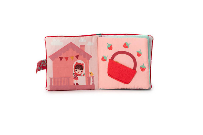 Miękka książeczka aktywizująca z mini gryzakiem Czerwony Kapturek 83495 LILLIPUTIENS