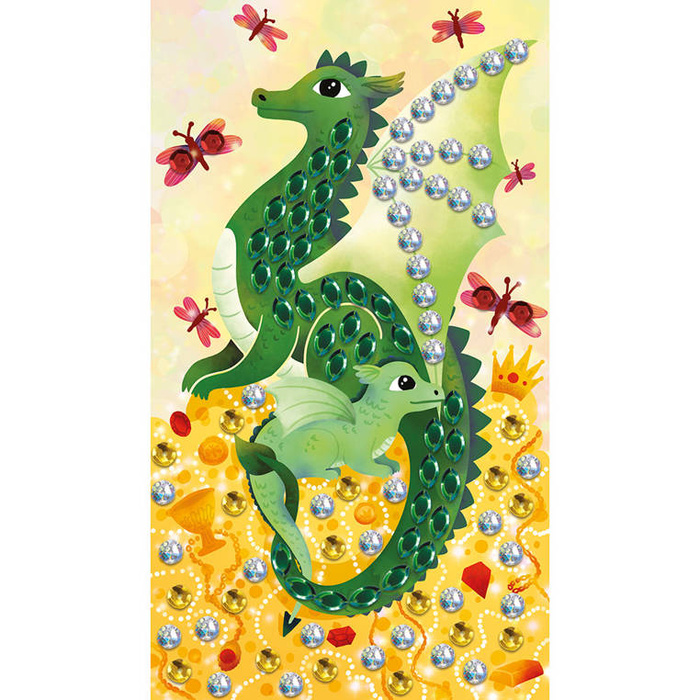 Zestaw kreatywny ozdabianie Cekinami Smoki Janod J07921