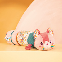 Wałek dźwiękowy 4-elementowy Kotka Jeanne Lilliputiens 83630 zabawki sensoryczne dla niemowląt i dzieci