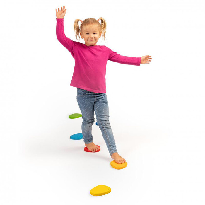 Ścieżka równoważna sensoryczna drewniane kolorowe kamienie Erzi 46016