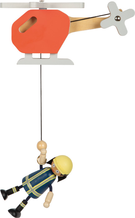 Duża remiza strażacka z helikopterem i akcesoriami Small Foot 12703 drewniane domki dla lalek