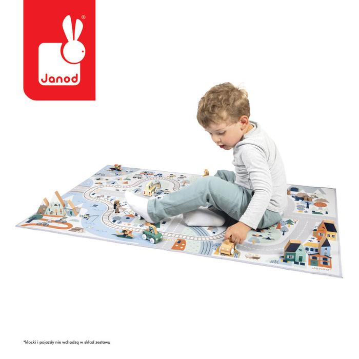 Mata do zabawy z drogą Biała Dolina Cross Roads Janod J05940