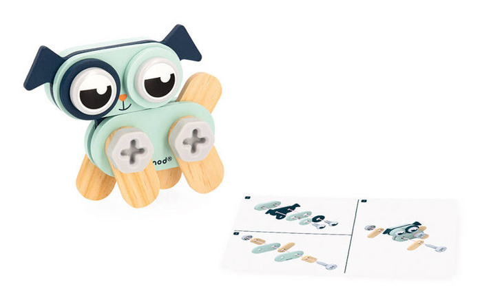 Drewniane zwierzątka do składania 53 elementy Brico Kids Janod J06450