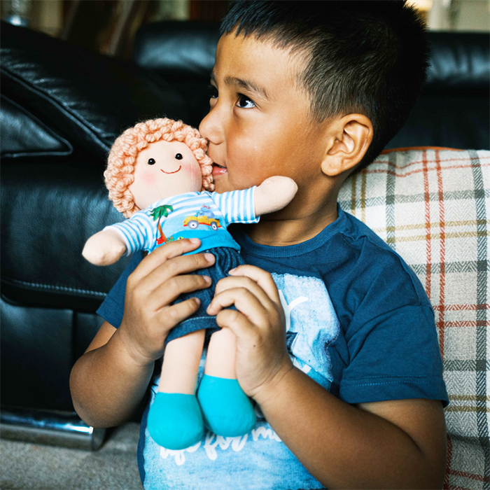 Robin pluszowa lalka dla dzieci BJD064-Bigjigs Toys, lalki dla dzieci