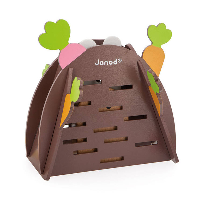 Rodzinna drewniana gra strategiczna Magiczna Marchewka Janod J02473