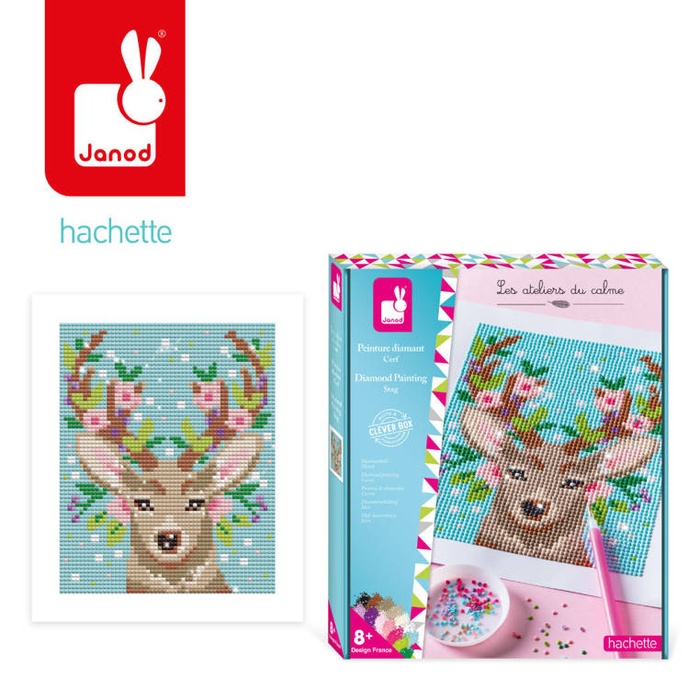 Zestaw kreatywny haft diamentowy Jeleń Janod J07948