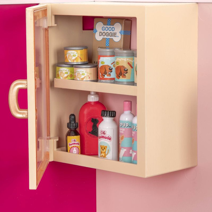 Lecznica weterynaryjna z wyposażeniem Healthy Paws Vet Clinic Our Generation BD35140Z