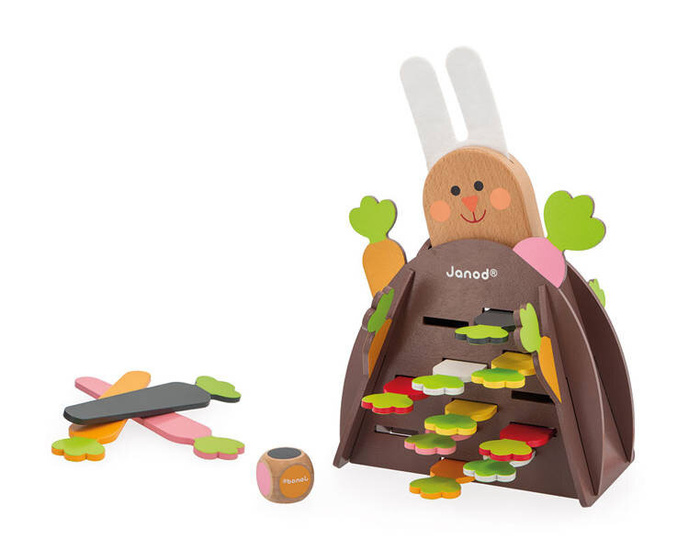 Rodzinna drewniana gra strategiczna Magiczna Marchewka Janod J02473