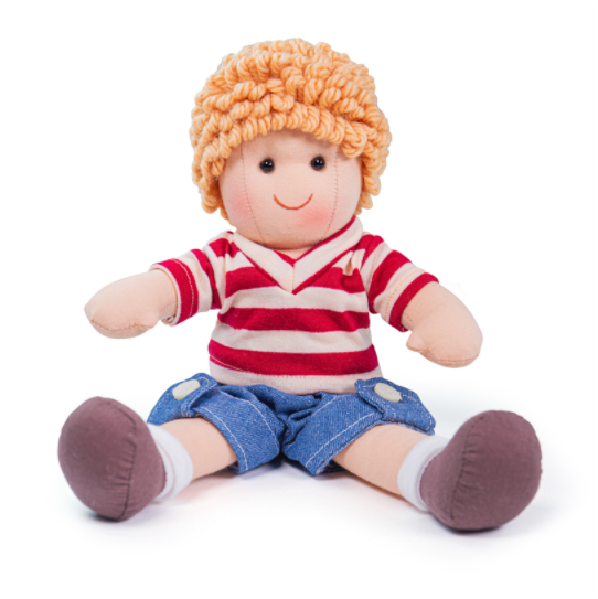 Lalka Adam (25 cm), BJD009-Bigjigs Toys, lalki dla dzieci