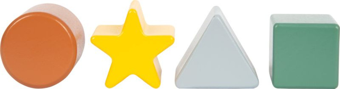 Sorter kształtów i kolorów Montessori Small Foot 12743 Drewniane zabawki dla dzieci