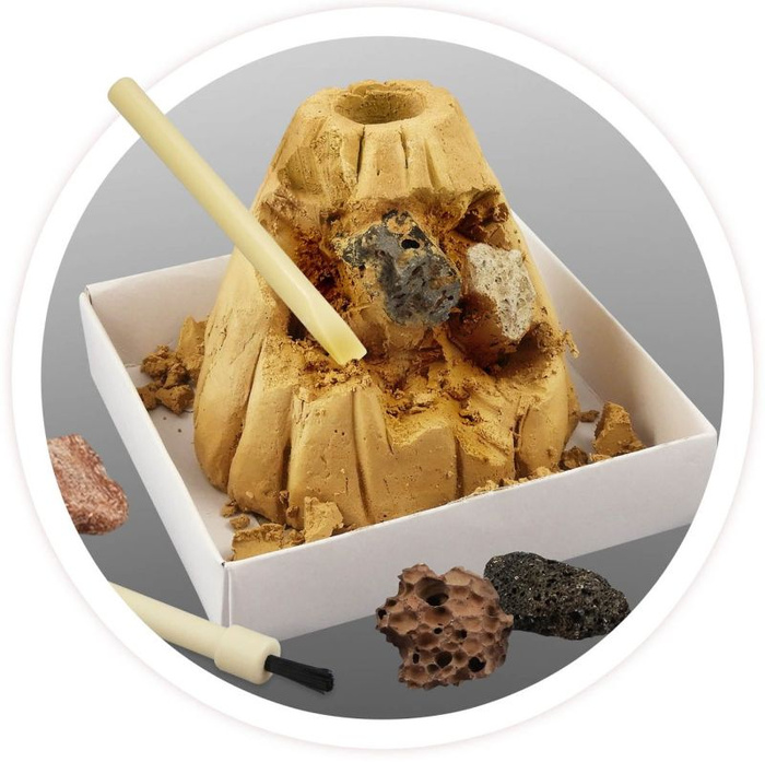 Mini wulkan erupcja i odkopywanie Buki 2225 mały archeolog