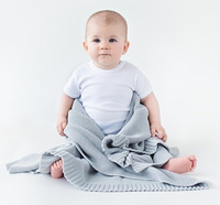 Bambusowy koc Glamour gray LL0386-Lullalove, kocyki dla dzieci