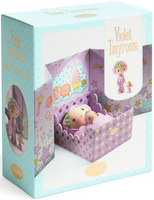 Pokoik Violet w magnetycznym pudełku Tinyly Djeco DJ06965 zestawy do zabawy lalkami
