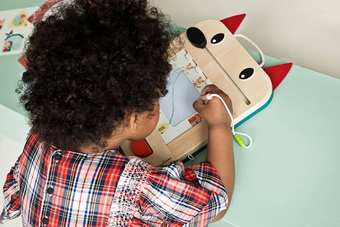 Drewniana tablica do rysowania znikopis Wilk Louis 83473 LILLIPUTIENS