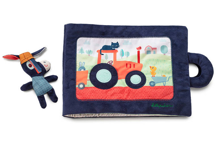 Miękka książeczka aktywizująca "Osiołek Ignace na farmie" 83415 Lilliputiens