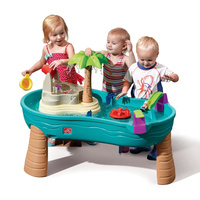 Wielofunkcyjny Stół wodny z wyspą i akcesoriami Step2 850700 Splish Splash Seas Water Table do zabawy na świeżym powietrzu