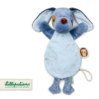 Pacynka świecąca w ciemności Lilliputiens 83614 Przytulanka Piesek Jules Komforter dla niemowląt 