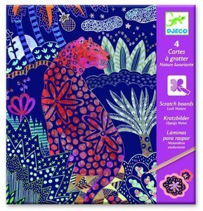 Wydrapywanka Natura DJ09728- Djeco, zestawy artystyczne