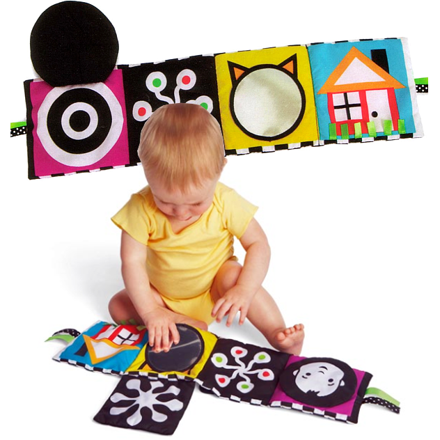 Miękka, materiałowa książeczka dla malucha, Wimmer-Ferguson, 210510-Manhattan Toy, zabawki dla niemowlaków