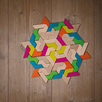 Klocki drewniane GeoBlox MaxiMix 60 el. Erzi 42094