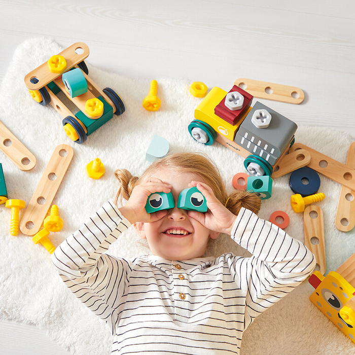 Zestaw konstruktora 50 elementów z drewna Brico'kids J06453 Janod