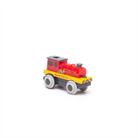 Lokomotywa z napędem Might Red Loco BJT309-Bigjigs Rail, kolejki z napędem
