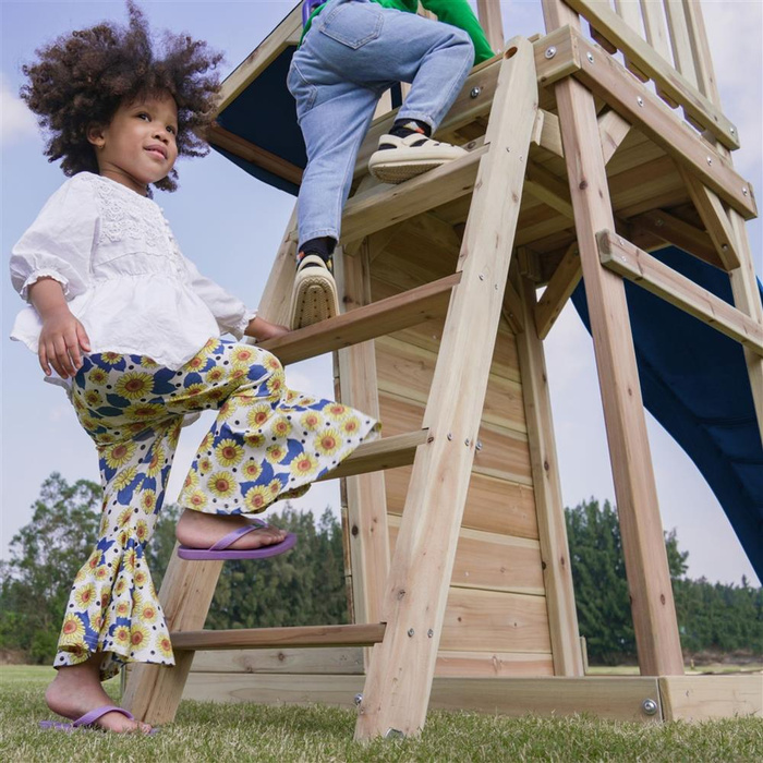 Wielofunkcyjny drewniany Plac Zabaw Malik AXI A030.502.00 Huśtawki Zjeżdżalnia Wieża Piaskownica do zabawy dla dzieci