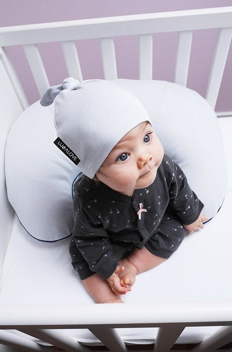 Czapeczka krasnala 0-3 Szara LL0973-Lullalove, wyprawka dla niemowlaka