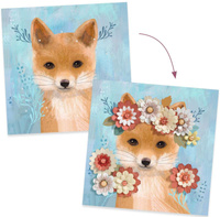 Zestaw artystyczny wyklejanki 3D Wianki Djeco DJ09454 Zrób to sam