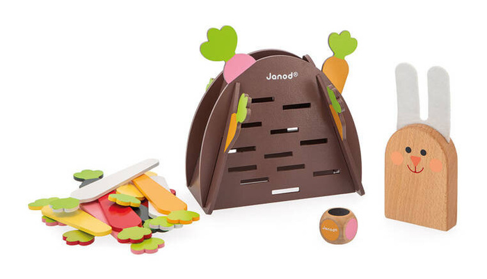 Rodzinna drewniana gra strategiczna Magiczna Marchewka Janod J02473