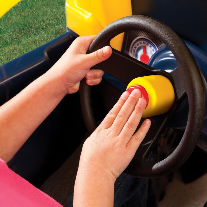 Jeździk Cozy Truck Little Tikes 620744 czarno-żółty Samochód Pick up z kierownicą i klaksonem