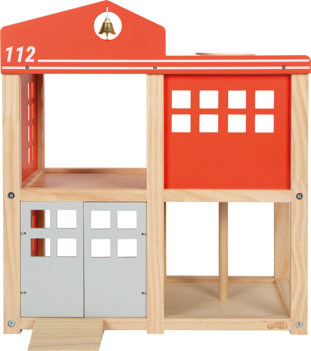 Duża remiza strażacka z helikopterem i akcesoriami Small Foot 12703 drewniane domki dla lalek
