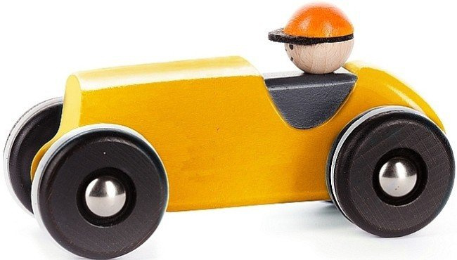 Retro LR - drewniany samochód, 47210-Bajo - samochody zabawki