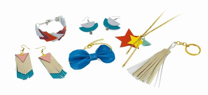 Zrób to sam - BIŻUTERIA ZE SZTUCZNEJ SKÓRY BE111-Buki, zabawki rozwojowe