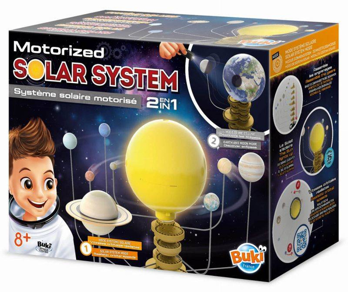 Nauka i zabawa dla dzieci Ruchomy Układ Słoneczny 2w1 Buki 7255
