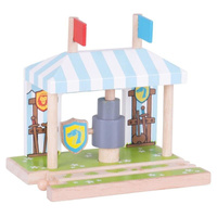 Dodatek do kolejki Namiot rycerski BJT269-Bigjigs Rail, kolejka drewniana