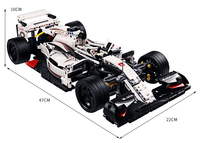Klocki konstrukcyjne Mould King 13117 realistyczny model samochodu wyścigowego Bolid F1 Wyścigówka 1235el